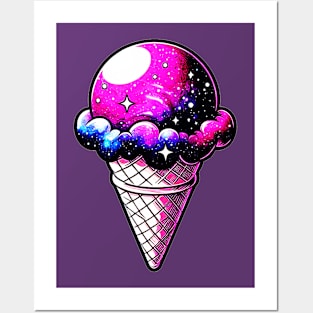 Space Cream Cone 205 Posters and Art